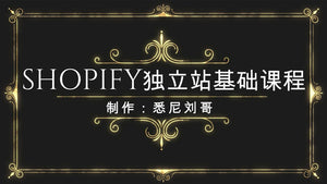 1.为什么做shopify独立站-Shopify教程基础课系列课程-悉尼刘哥